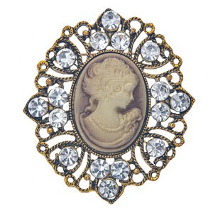 Broche Dames Bruin, Metaal null