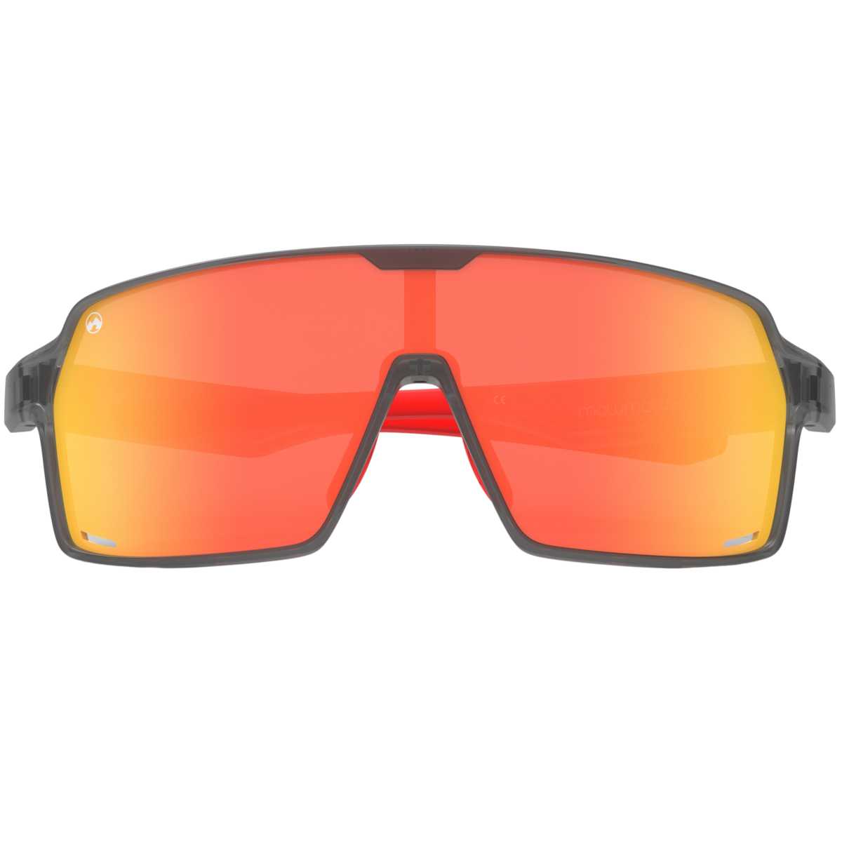 Titan - Montatura grigio scuro trans opaco | lente revo arancione/rossa