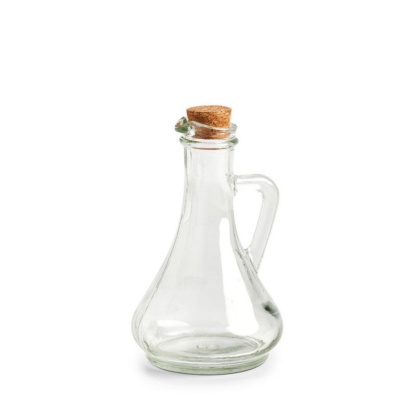 Eddike/olieflaske, 270 ml, glas/prop