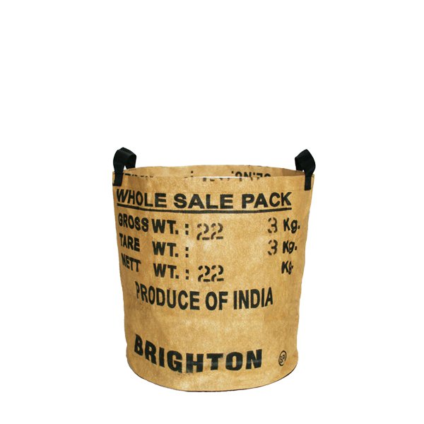 Large storage basket made from recycled Teabags