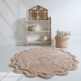 Washable cotton children's rug SWEET APRIL NUDE