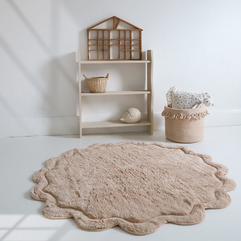 Washable cotton children's rug SWEET APRIL NUDE