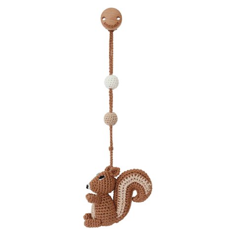 Gehaakte speelboog hanger eekhoorn NUTTY (3in1)