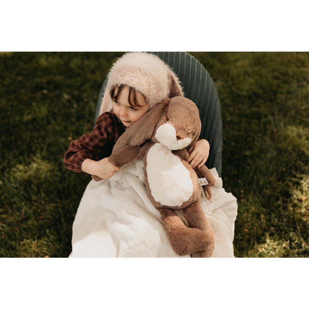 Przytulanka Bunnies By The Bay Floppy Nibble Rabbit Caramel 44cm