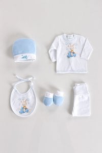 Newborn Baby Set Bunny on the Motorcycle With 5 Pieces Cotton One Size