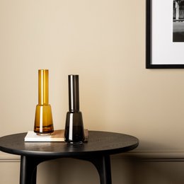 Große Vase im modernen Retro-Design, tiefgraue Farbe, TYLER14 grau