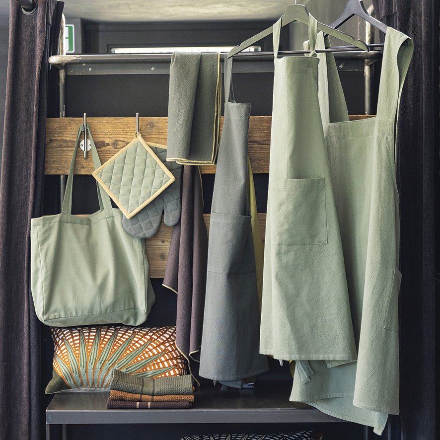 Recycelte Einkaufstasche Grace Matcha 35 x 40 x 15