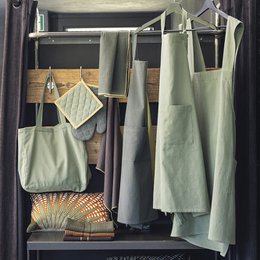 Recycelte Einkaufstasche Grace Matcha 35 x 40 x 15