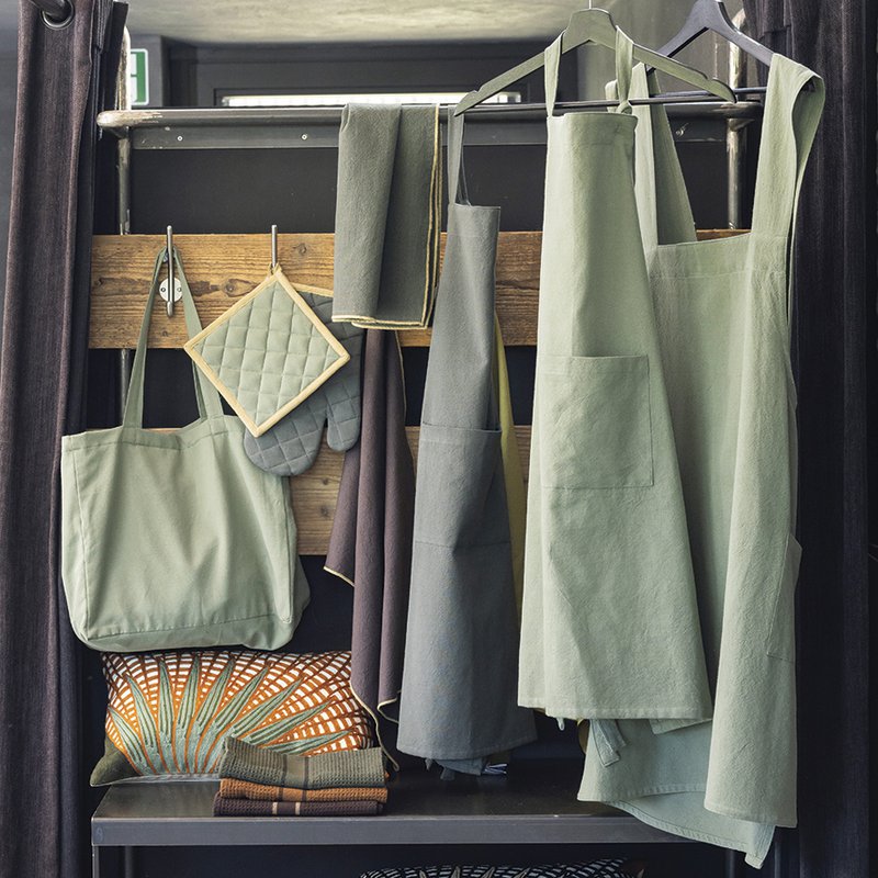 Recycelte Einkaufstasche Grace Matcha 35 x 40 x 15