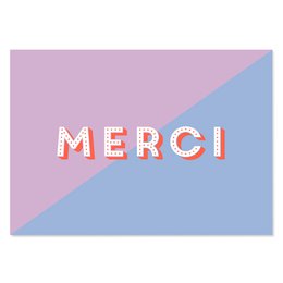 Thank you card “Merci” – modern card to say thank you
