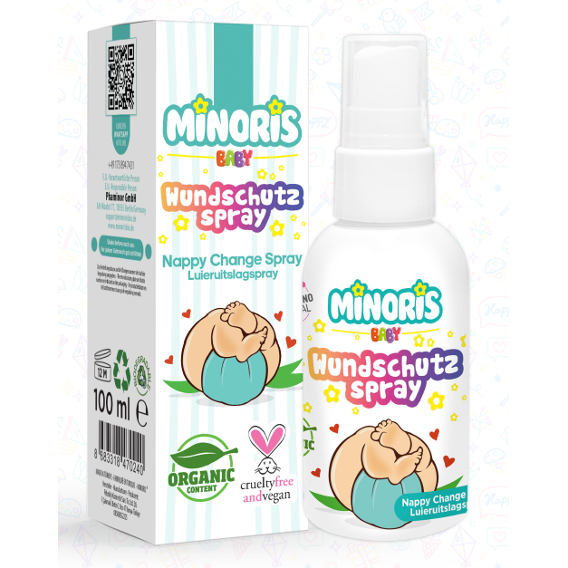 MINORIS BABY NAPPY RASH SPRAY 1OOML