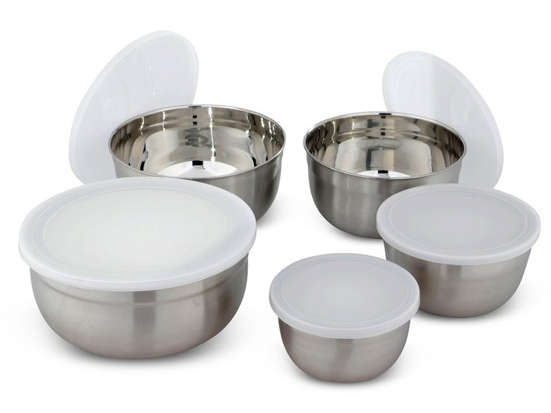 Kitchen bowl set 5 made of stainless steel incl. Lid