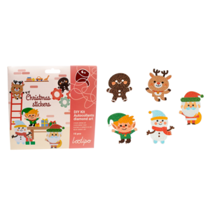 GOMMETTES  DIAMOND ART - CHRISTMAS STICKERS - 9 x 9 cm - 10 pcs - 10 coloris