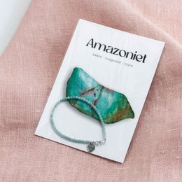 Amazonite ædelsten armbånd