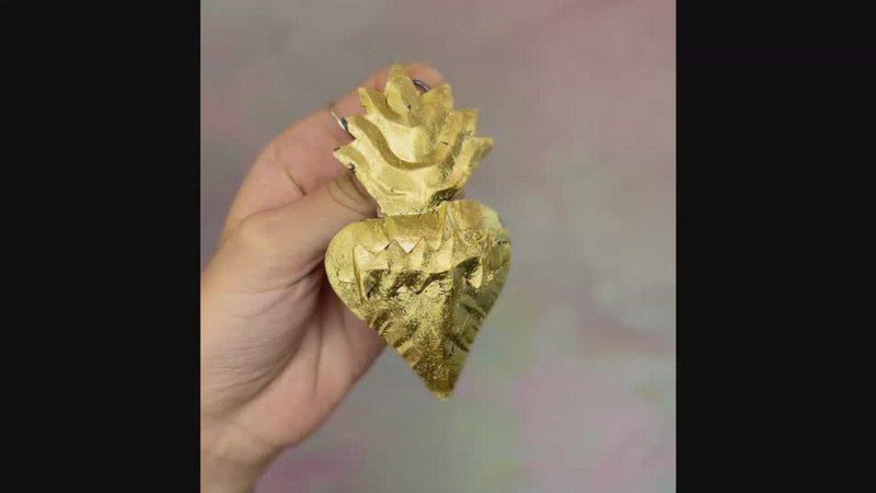 Mini Sacred Heart Gold Stachelbalte