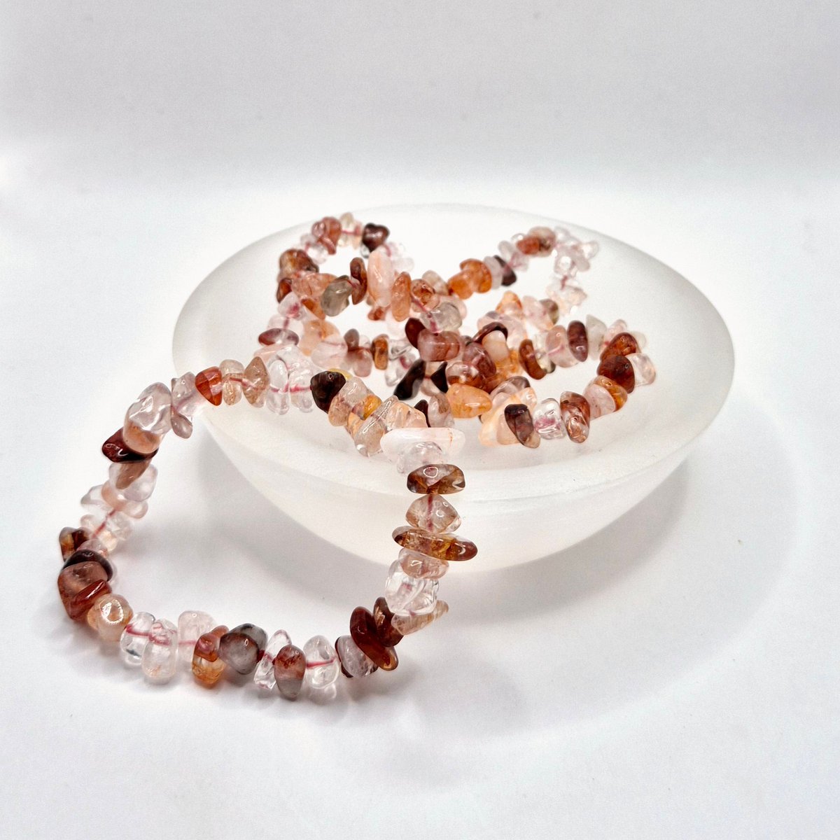 Kristal Edelsteen Armband Vuurkwarts - 19 cm (vuurkwarts)