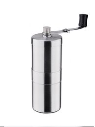 Compact coffee grinder with ceramic grinder