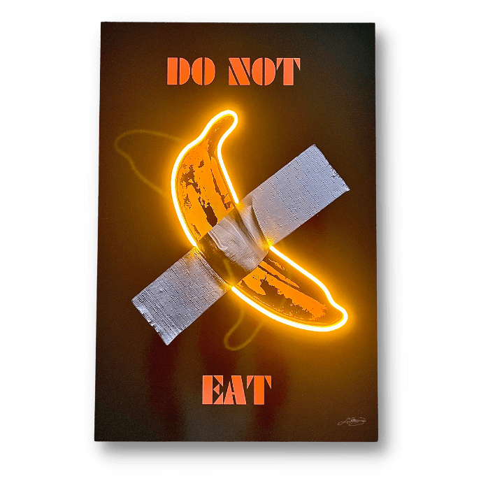 Spis ikke denne banan | LED vægkunst