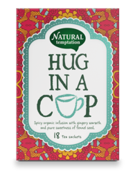 A warm, comforting tea blend with spices and natural flavors, perfect for a cozy moment. Includes cinnamon, ginger, and a touch of sweetness.