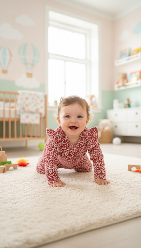 Little Chiq Baby onesie leopard print