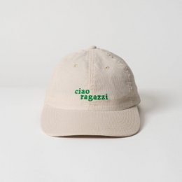 hej gutter Premium Cord Dad Cap - Cream & Green