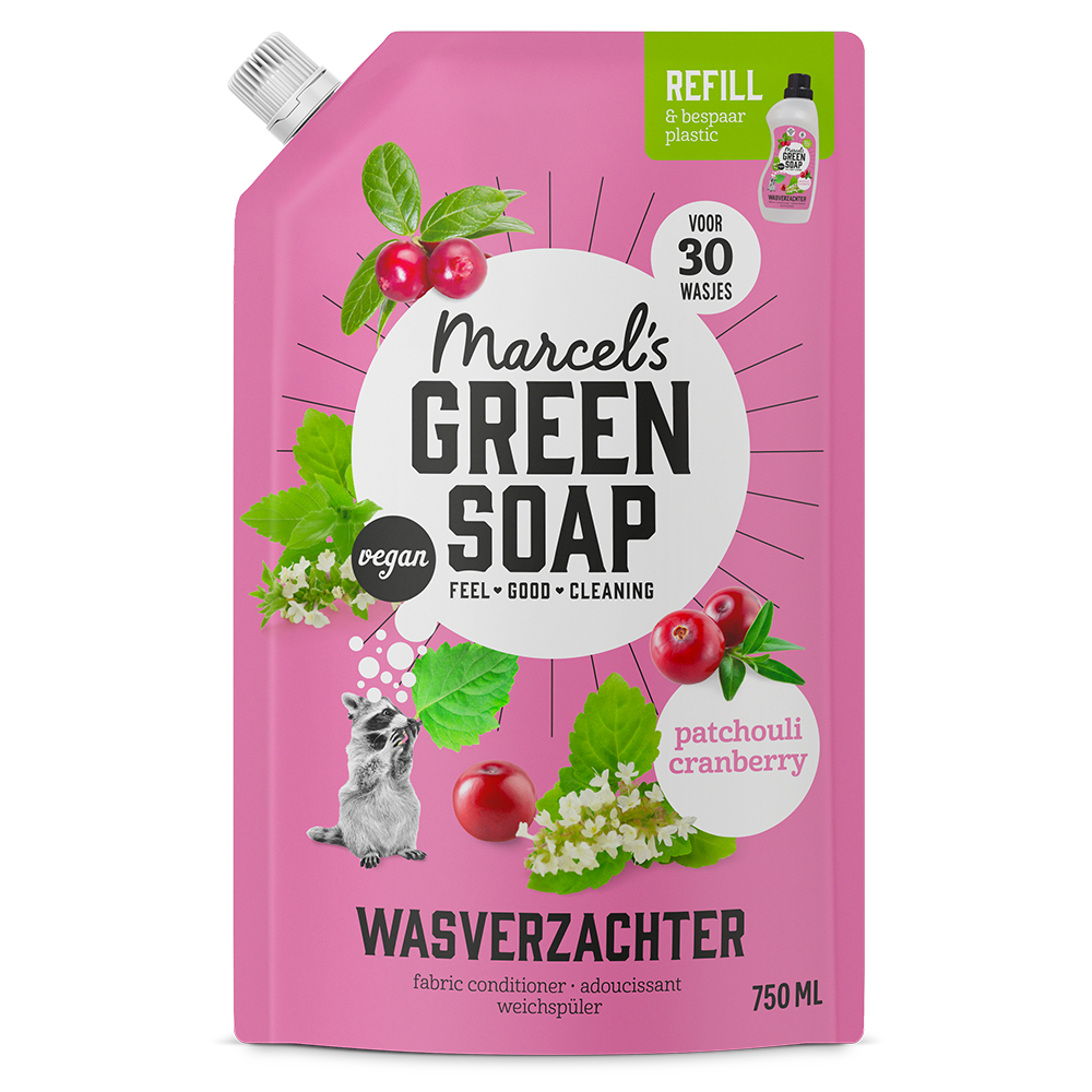 Fabric softener refill patchouli & cranberry