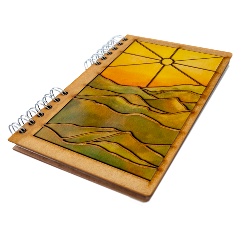 Duurzaam Houten Notitieboek – KOMONI – Horizon - Gerecycled papier – EA-HOR6G