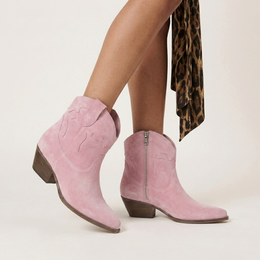 Vicky Pink Texan ankelstøvler