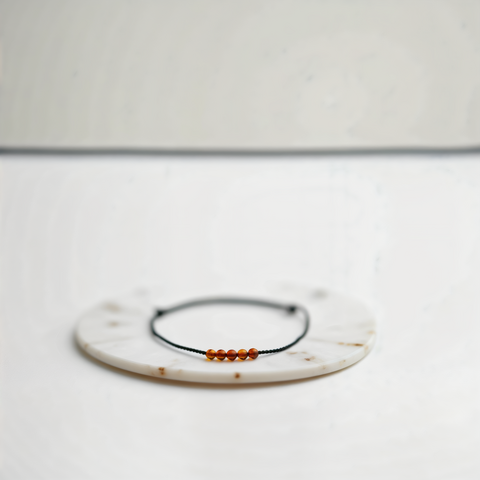 Cognac Ember Fünf Armband