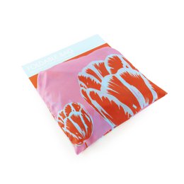 Faltbarer Shopper, Tulip Pop Art Line Pink