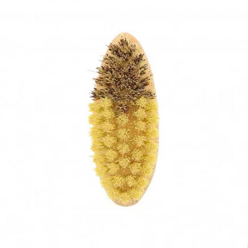 Dirt brush made of wood, fibre