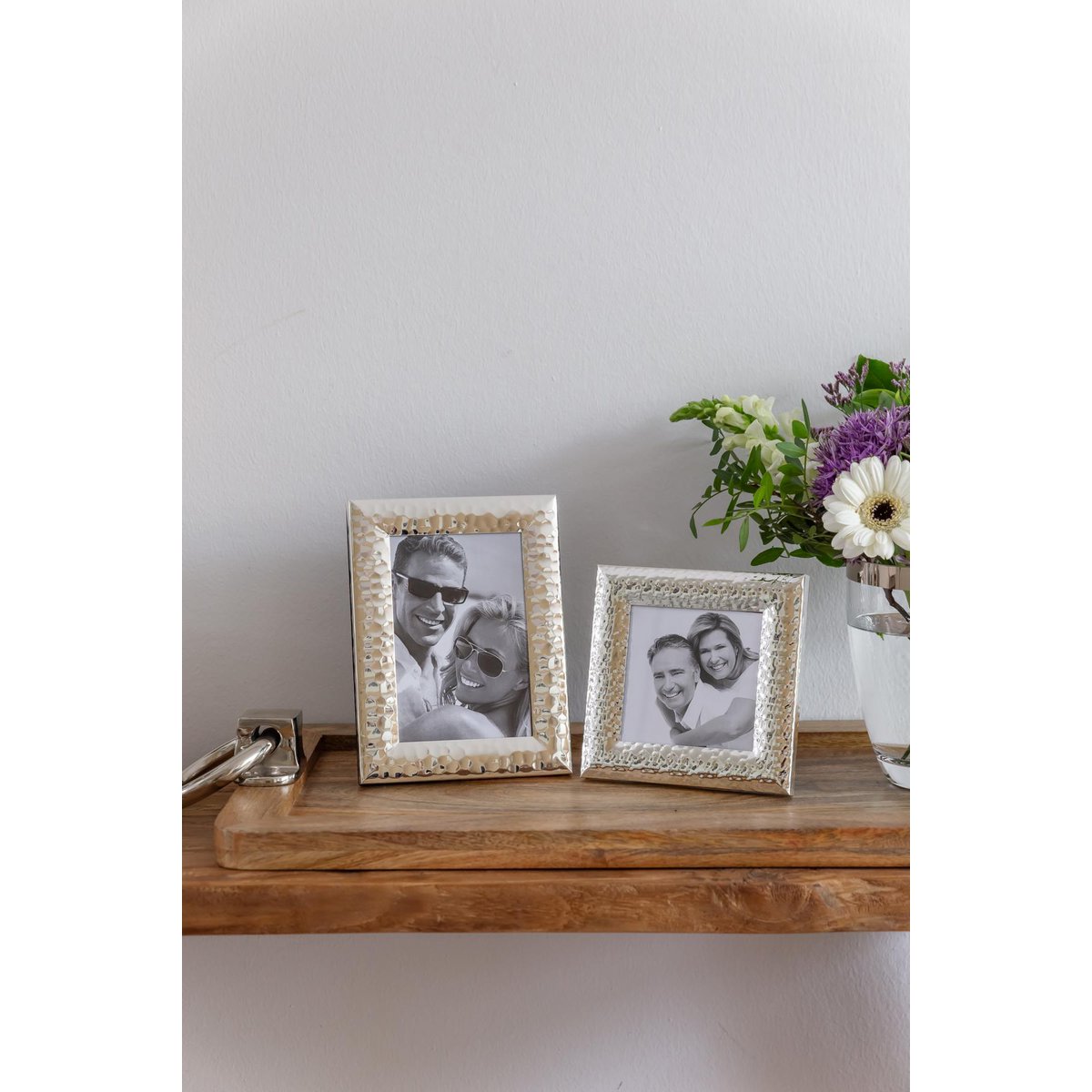 EDZARD photo frame Gubbio photo frame for photo 10 x 10 cm, silver-plated, tarnish-resistant
