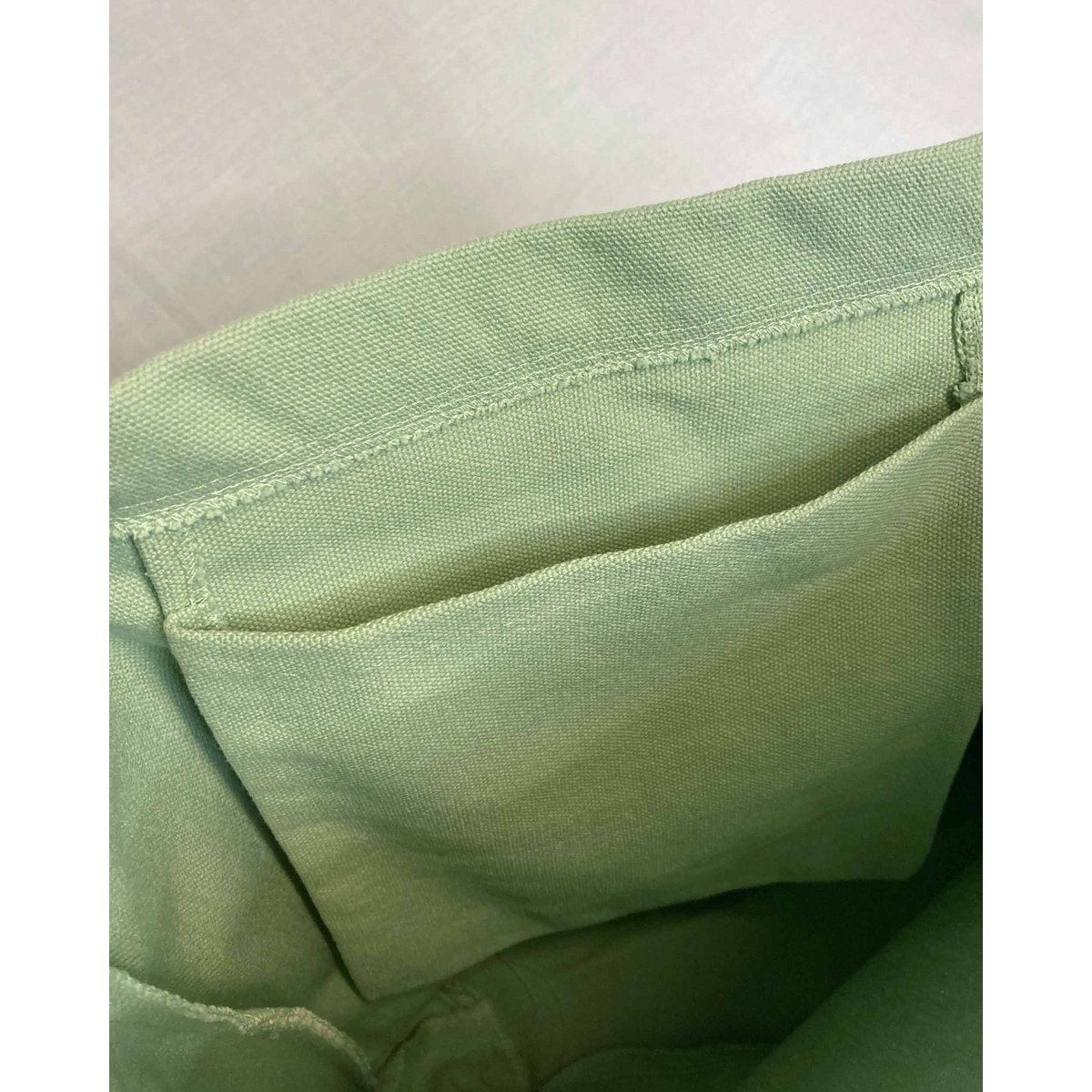 Sacca di tela rima - verde pastello