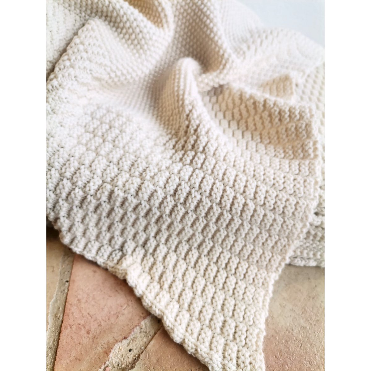 Gestrickte Überwürfe, gestrickte Decke, CottonThrows, gestrickte Überwurfdecke aus 100 % Baumwolle