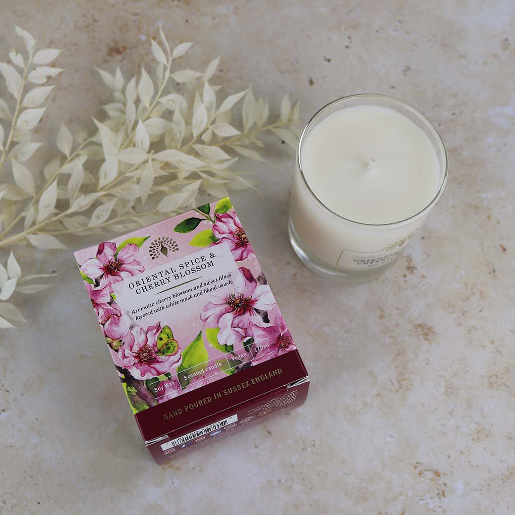 ENGLISH SOAP C° 170g Candle - Oriental Spice&Cherry Blossom