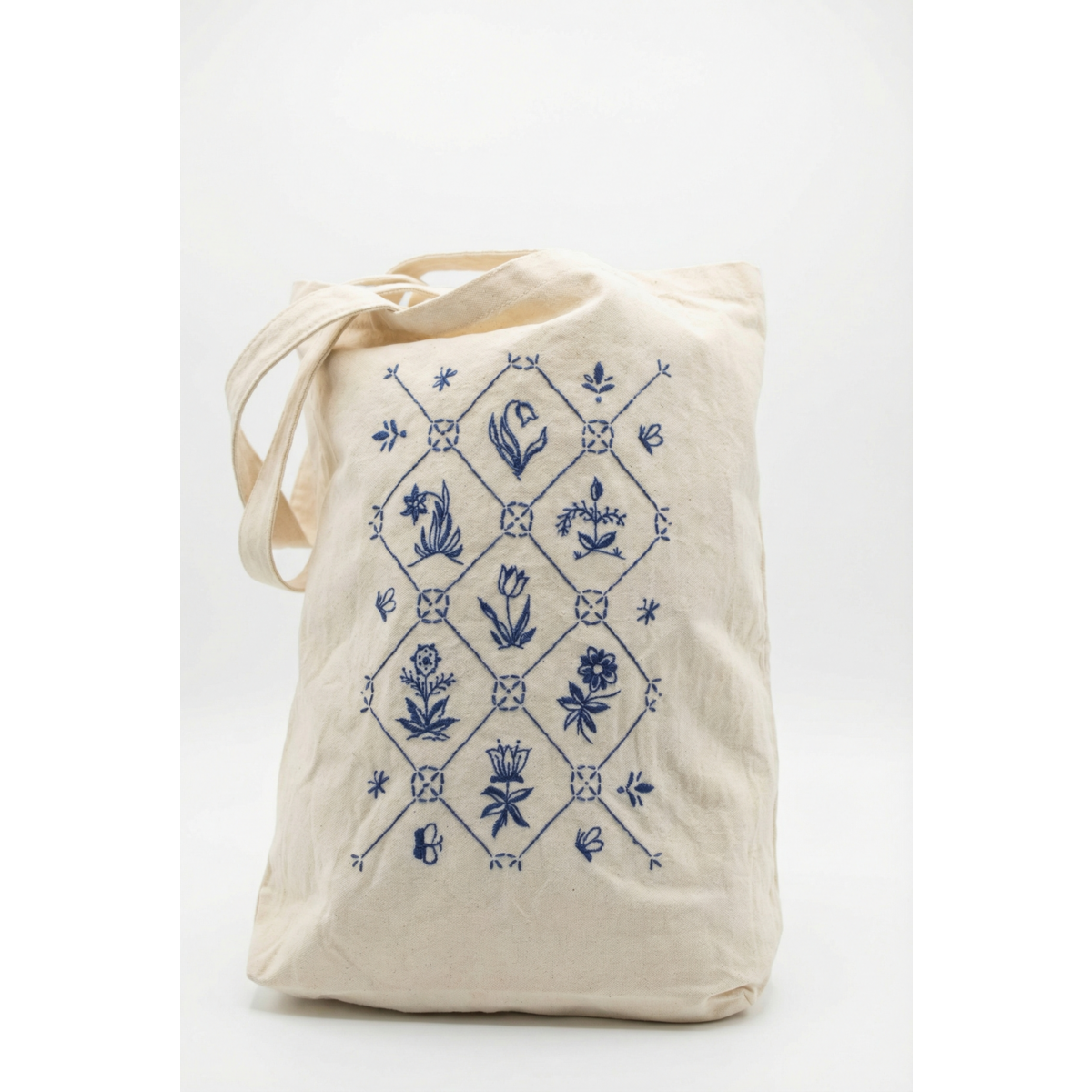 DIY Tote Bag Borduurpakket "Tulpentegels"