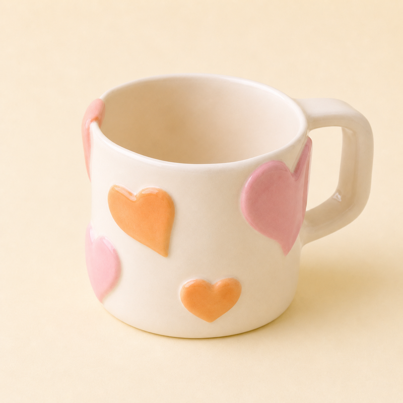 BAE Mug – Handmade Ceramic Heart Mug 400 ml – Made in Spain