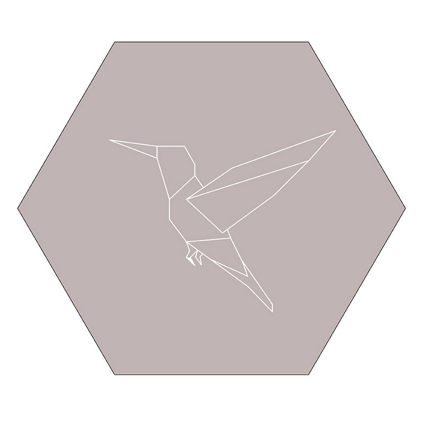 Hexagon hummingbird sand