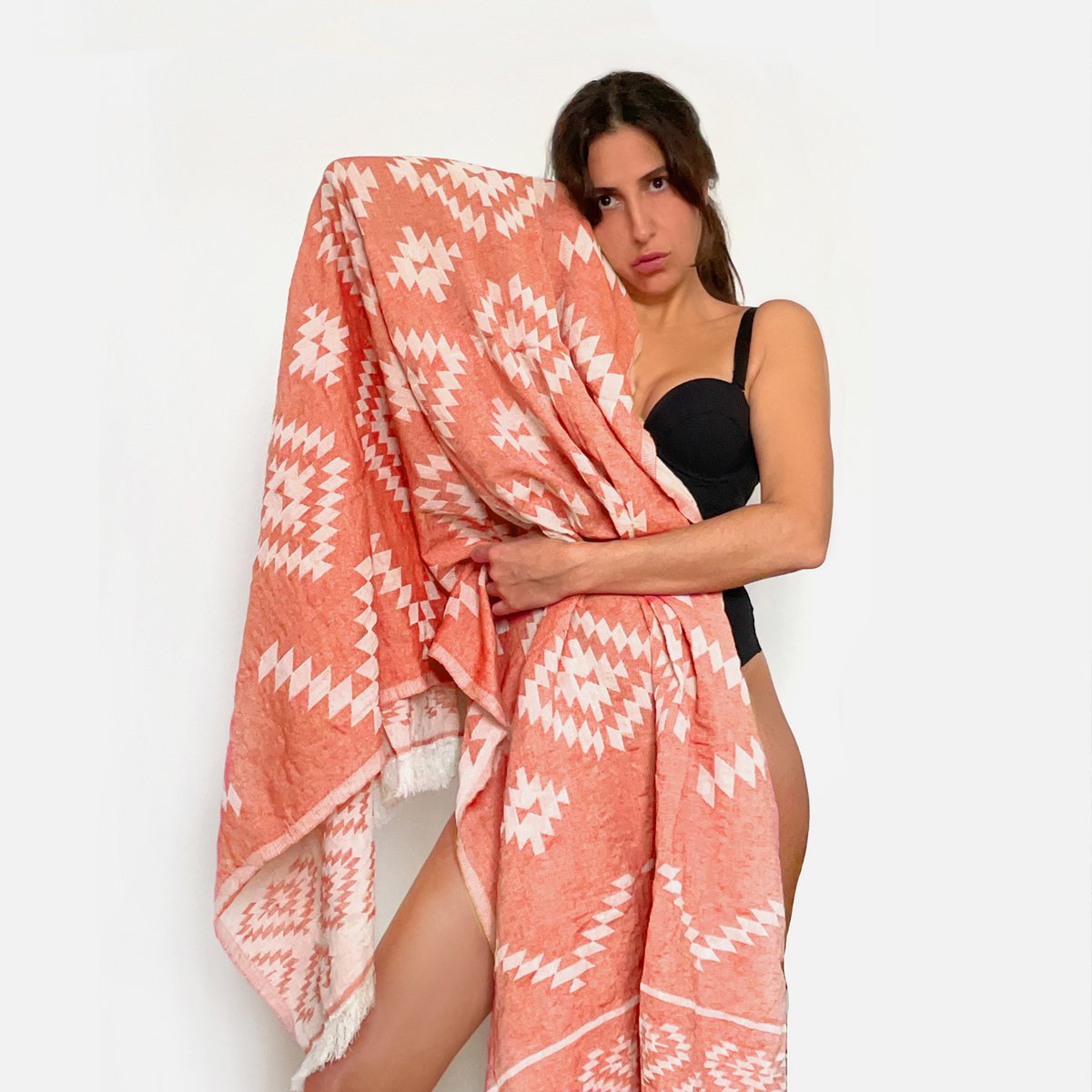 Kilim Orange Handwoven