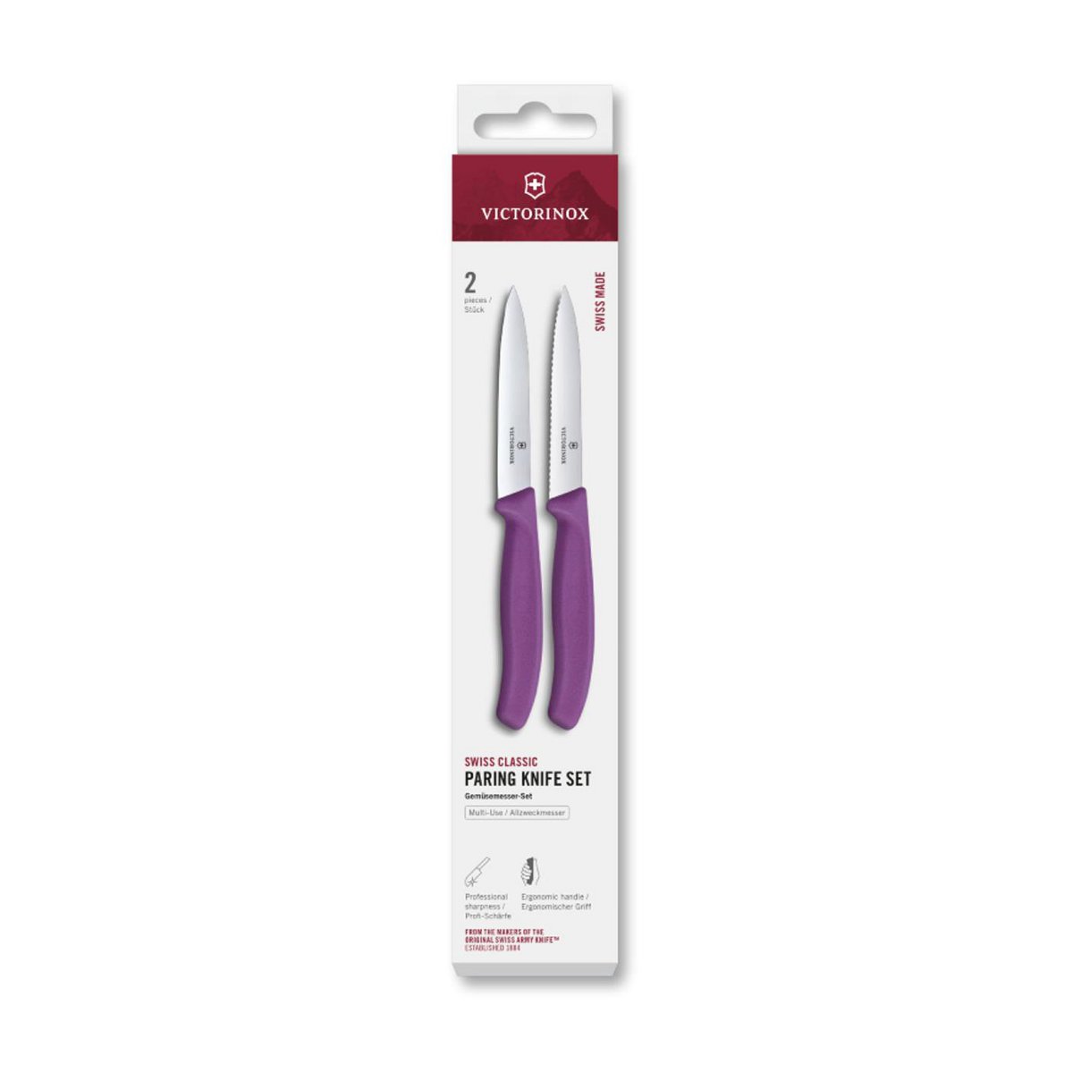 Victorinox Paring knife 2 pieces purple 10cm