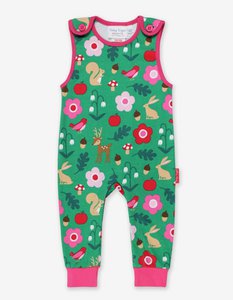 Bio-Baumwoll Baby Strampler mit Wald-Druck