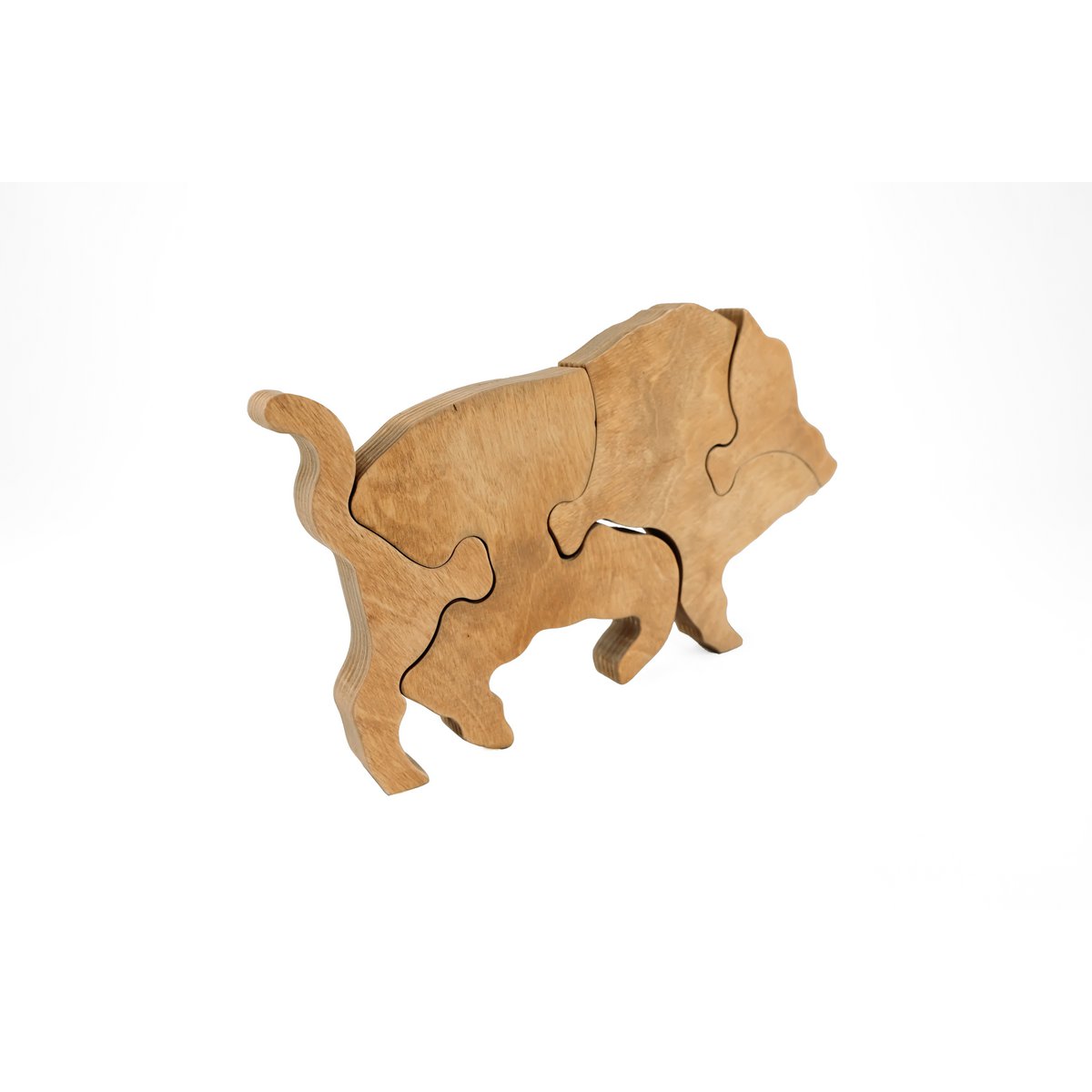 Holzpuzzle Wildschwein