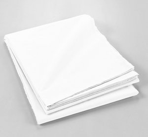FLAT SHEET 240X300CM 100% COTTON 57 THREADS/CM2 WHITE