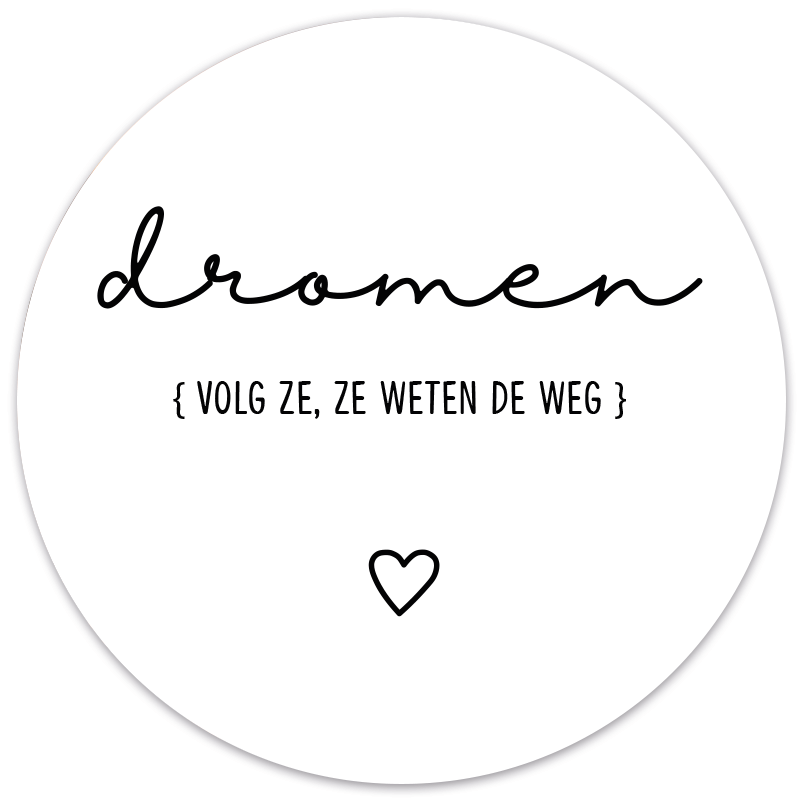 Wall circle dreams white