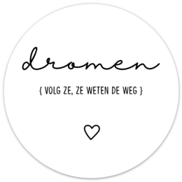 Wall circle dreams white
