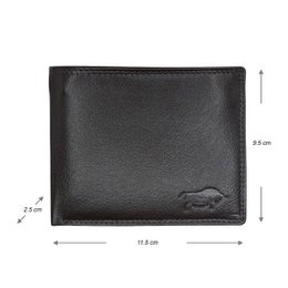 Arrigo - Geldbörse Herren - Braunes und Schwarzes Leder - Brieftaschenmodell - Geldbörse