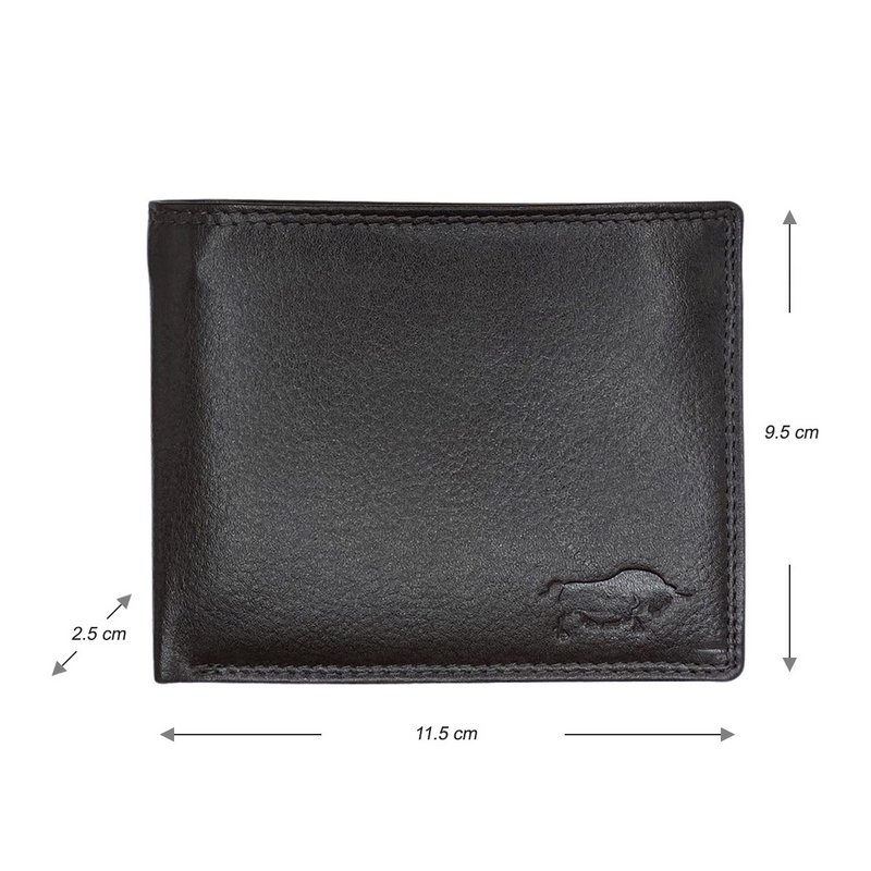 Arrigo - Pung Mænd - Brunt og Sort Læder - Billfold Model - Pung