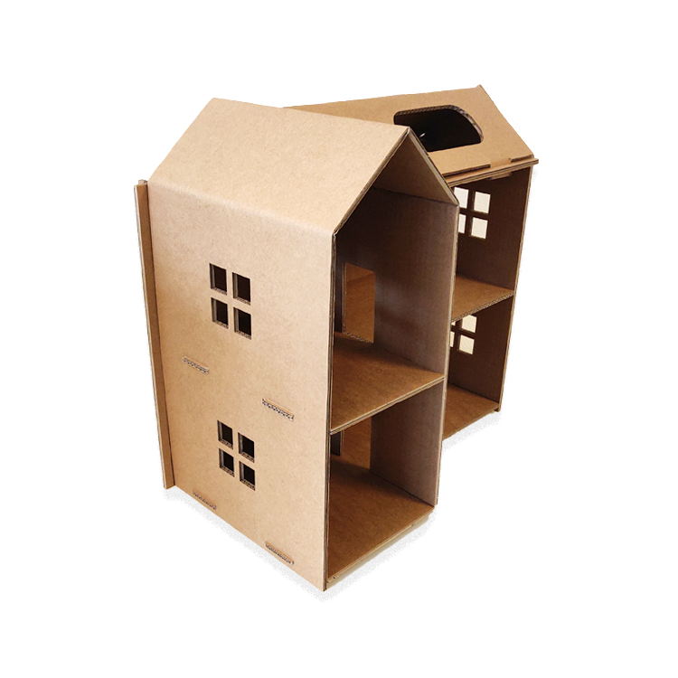 Maison de poupée en carton