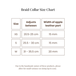 Braid Dog Collar - Petal