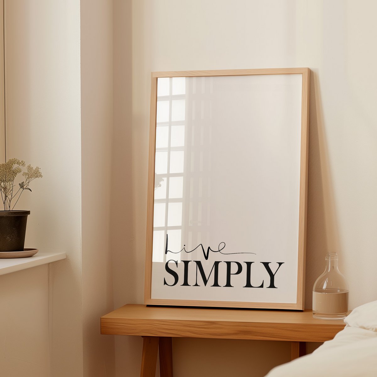 Poster: Live simply